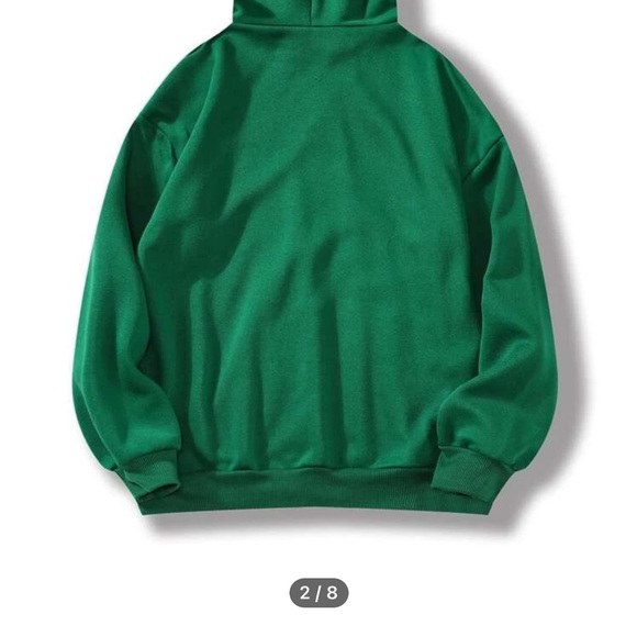 SHEIN Kelly green hoodie nwot small - Picture 2 of 8